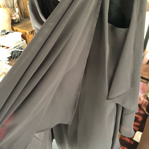 JS Boutique black one shoulder jeweled dress.size 12. - Picture 4 of 13